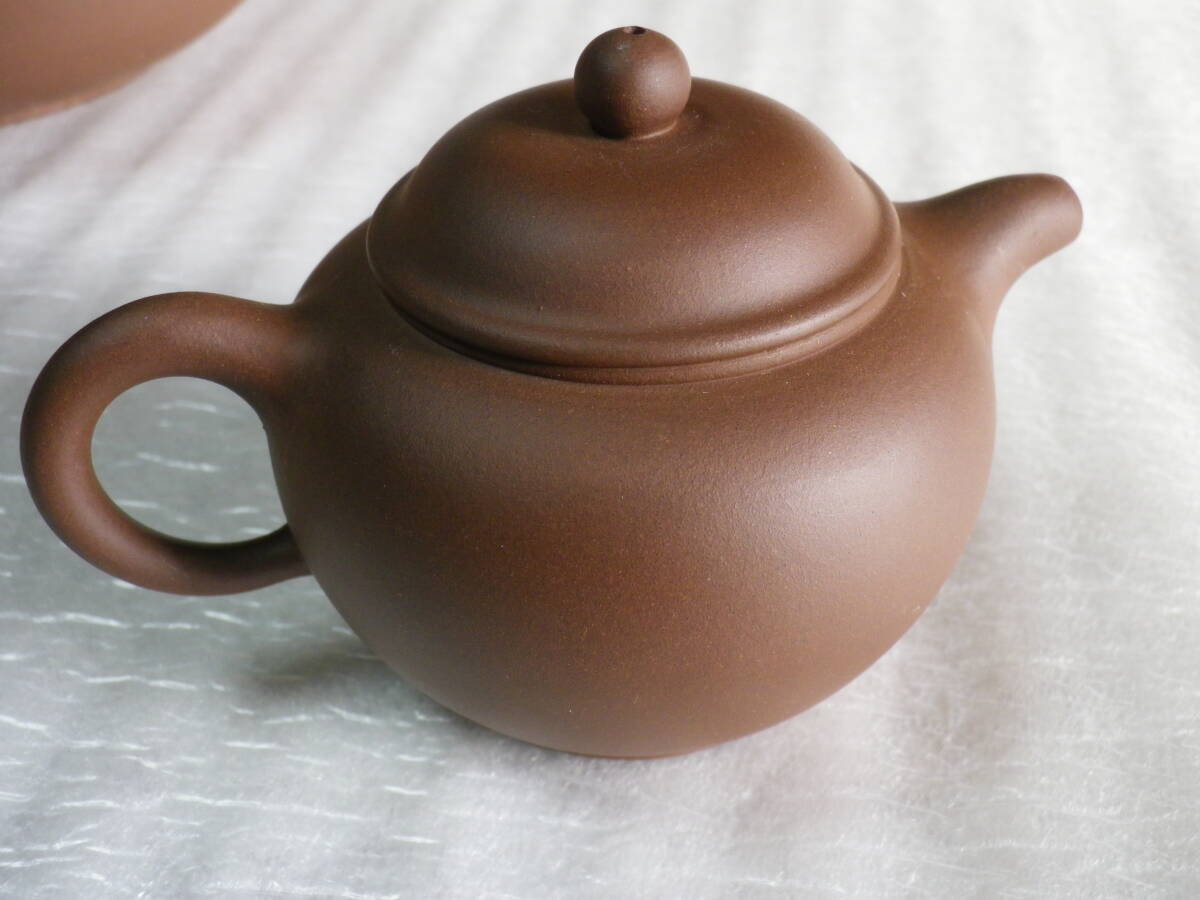 中国茶器セット　精香　急須　湯呑４客　湯こぼしのセット　長期保管品_画像6