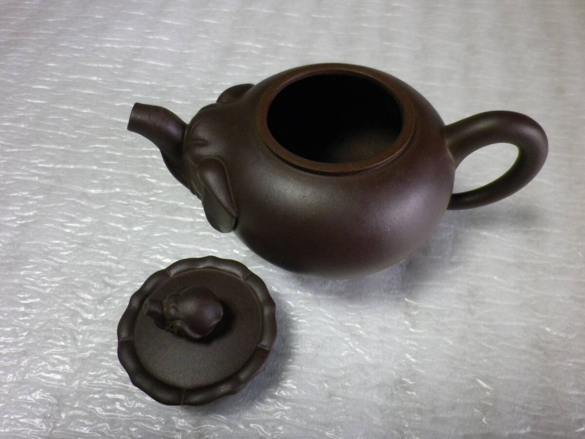 中国茶器 朱泥急須 象 長期保管品_画像5