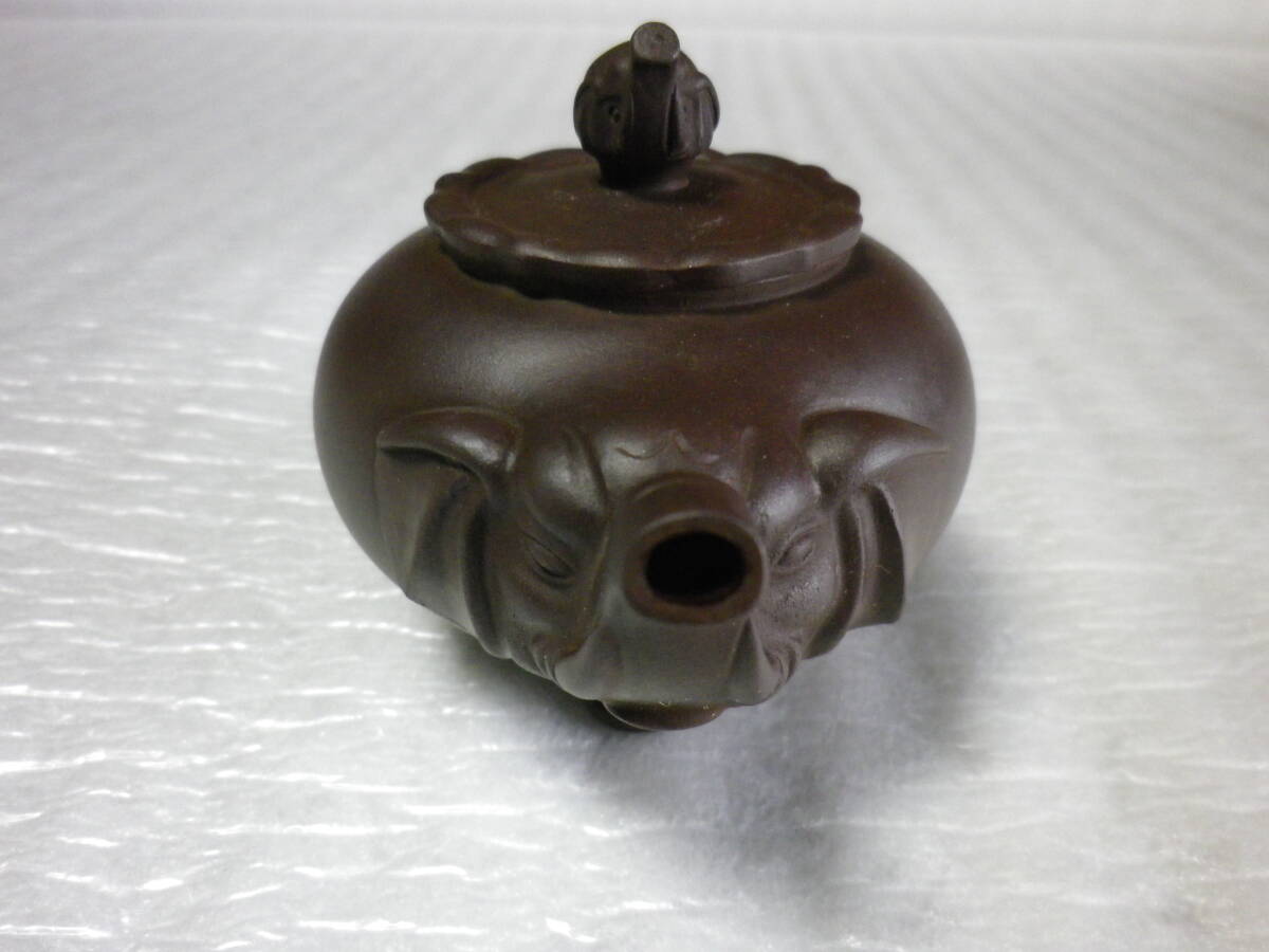 中国茶器 朱泥急須 象 長期保管品_画像2