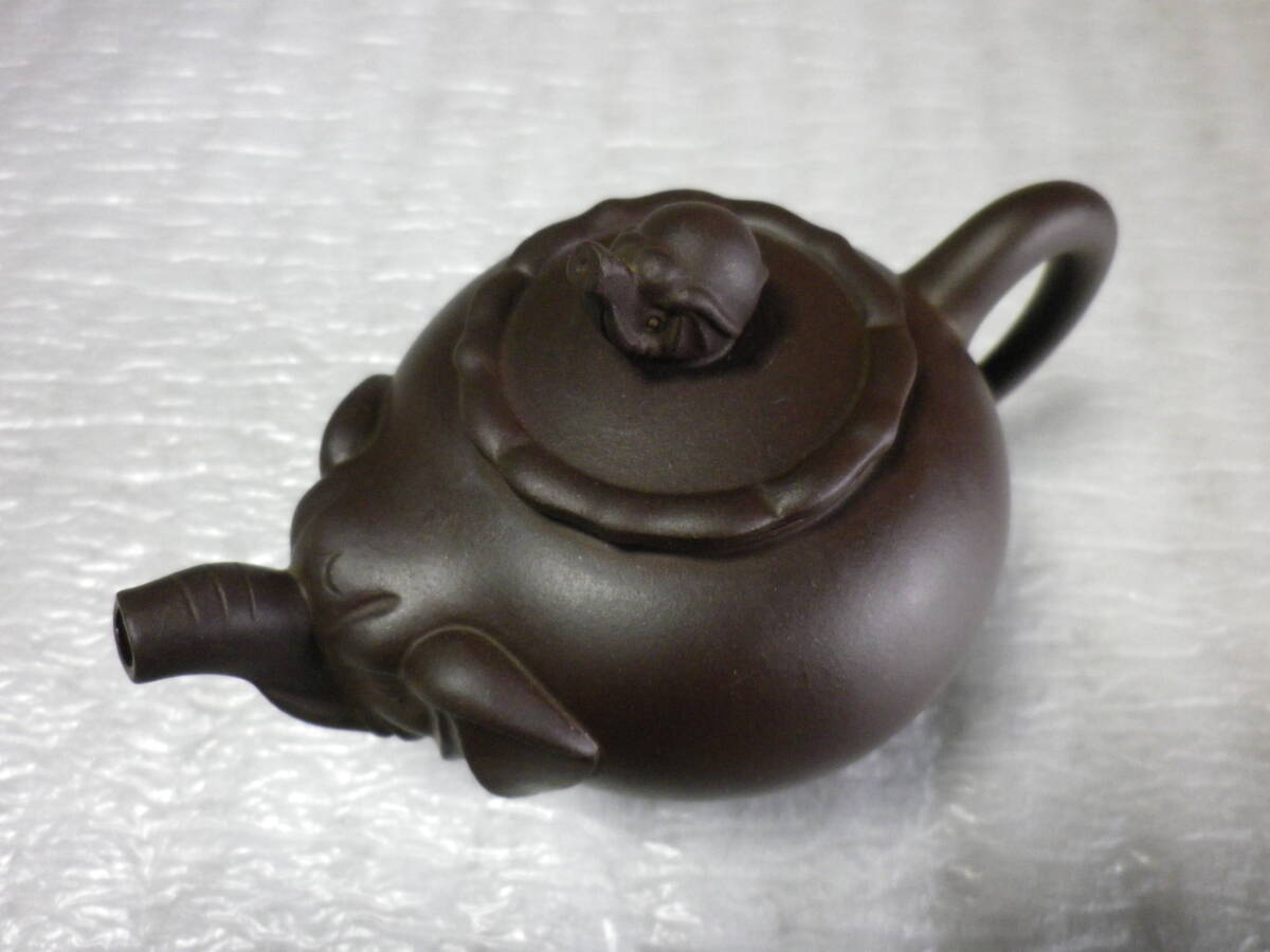 中国茶器 朱泥急須 象 長期保管品_画像4