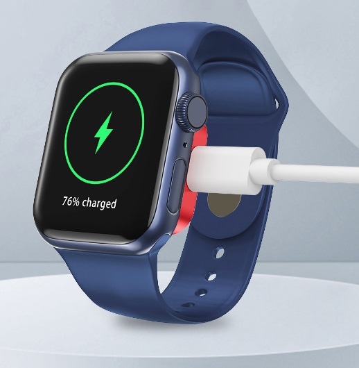 Apple Watch 充電器 2way(Lightning、USB-C) Series 1/2/3/4/5/6/7/8/SE アップルウォッチ シリーズ 携帯 ライトニング type-C 2in1 f2jO_画像2