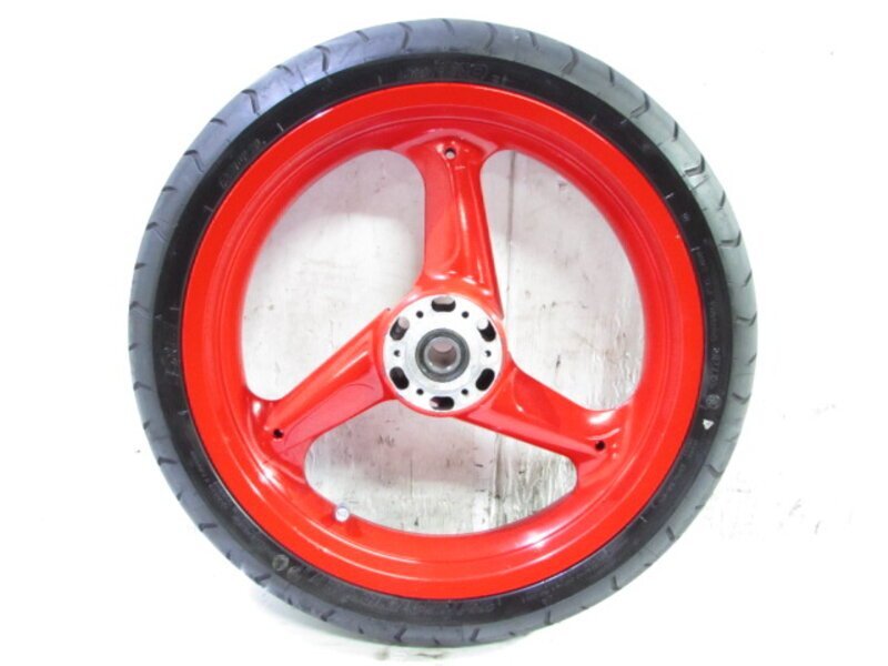 ドゥカティ SS750 程度良好!! 溝有タイヤ付 ブレンボ製 フロントホイール 曲りなし 検※ SS900 SS1000DS 999S 900SS MS4R S2R 998S 166R04_画像1