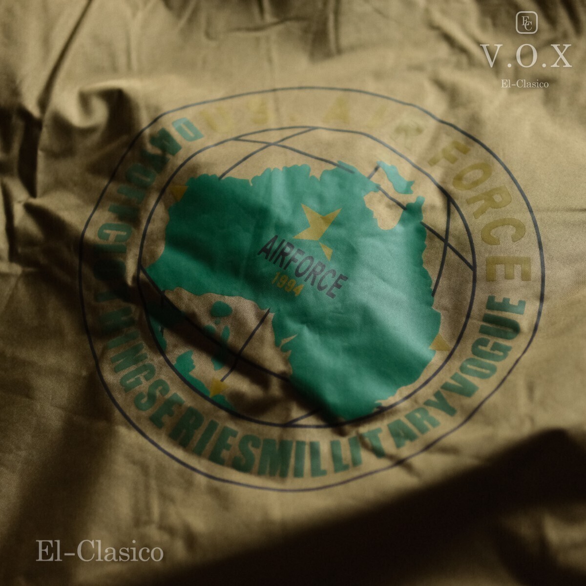 新品*米国■V.O.X■USエアフォース*ボア付き フライトジャケット MA-1 カーキ L ベージュ メンズ 秋冬 ブルゾン ミリタリー◆VOXAIR-KH-L_画像4