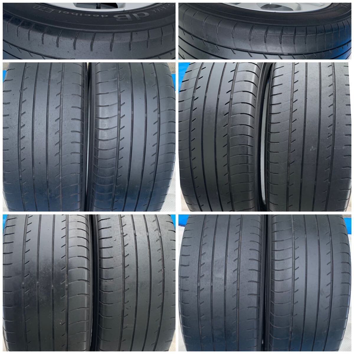 ◆NISSAN 純正 アルミ ホイール 17 インチ 215/55 R17◆17X7J+47◆PCD 114.3+5穴◆ハブ: 約 66ミリ◆2016年 ラジアル タイヤ_画像8
