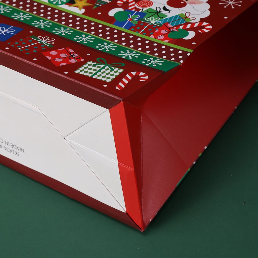 12枚セット クリスマス ラッピング バッグ プレゼント ギフト 紙袋 手提げ マチあり アニマル 動物_画像6