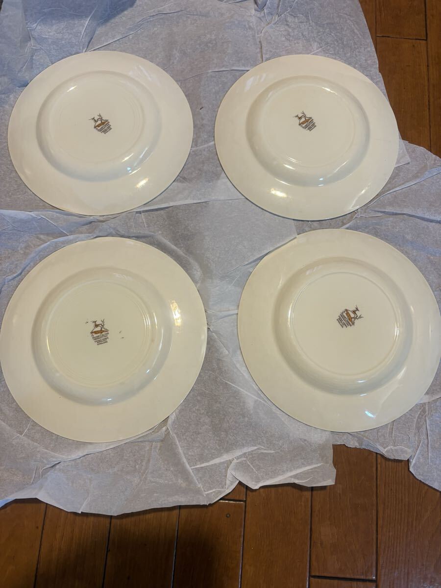 スージークーパー パトリシアローズ ピンク　プレート4枚セット　約20.5cm 英国_画像2