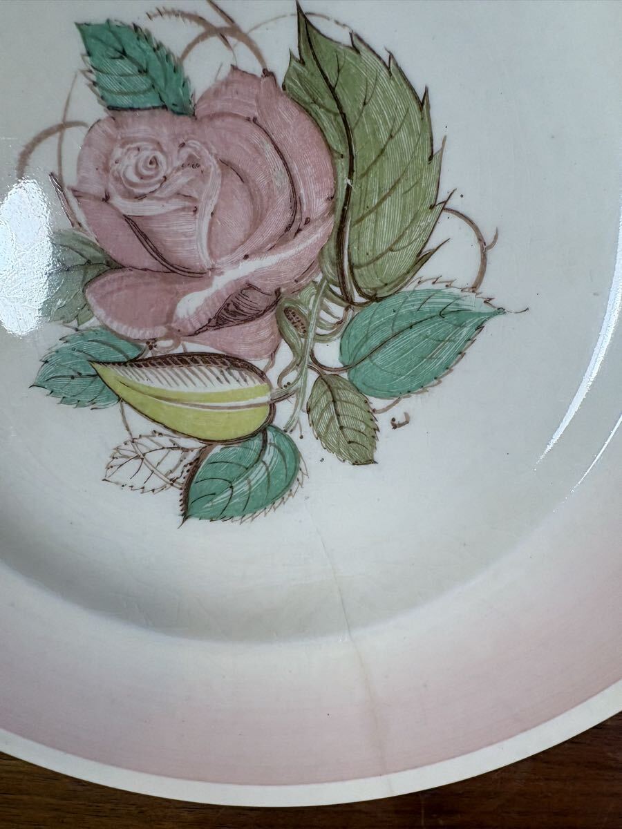 スージークーパー パトリシアローズ ピンク　プレート4枚セット　約20.5cm 英国_画像3