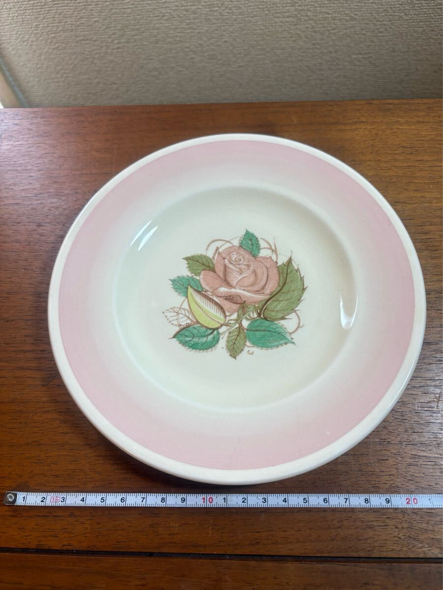 スージークーパー パトリシアローズ ピンク　プレート4枚セット　約20.5cm 英国_画像5