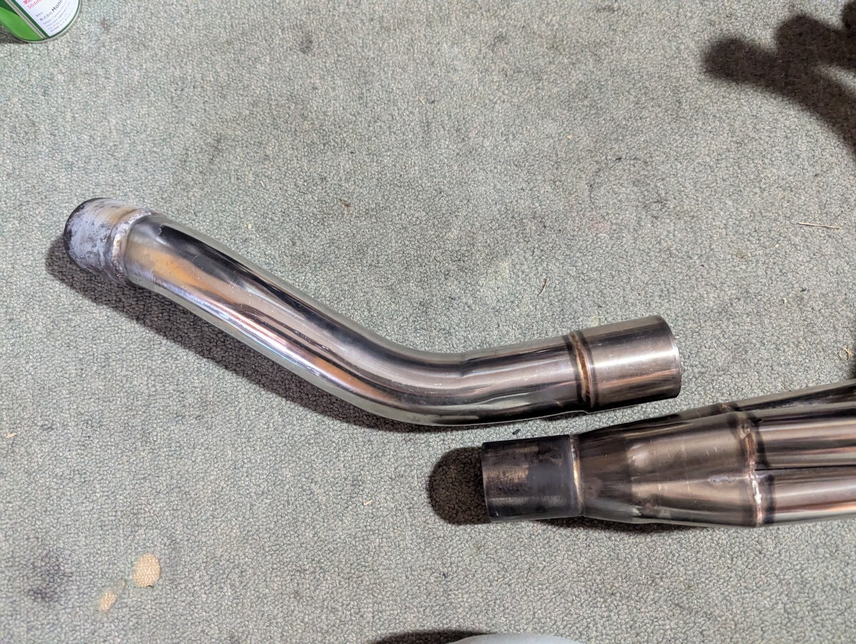 バリオス250 BARIUS250 WR'S ステンレスかち上げ エキパイ_画像3