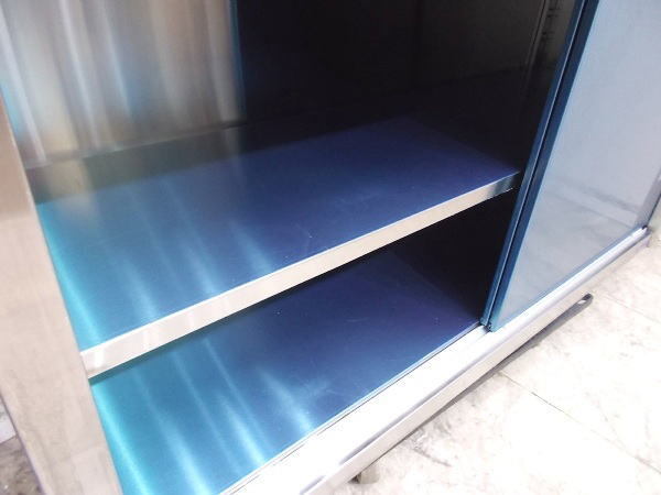 マルゼン ステンレス 吊戸棚 1200×400×600 壁棚天吊食器棚 中古厨房 /25K2802Z_画像3