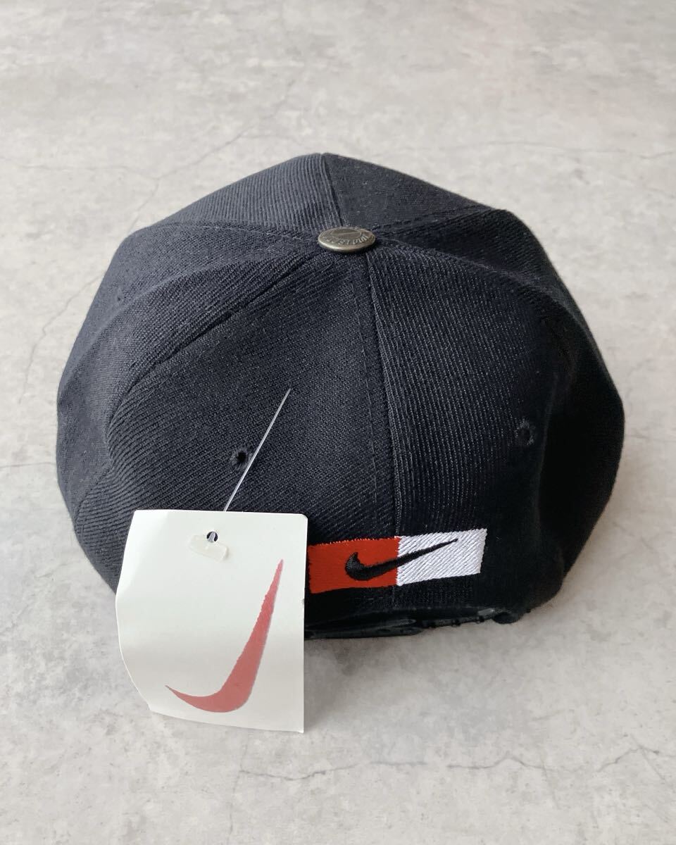 ＜DEADSTOCK＞ 90s NIKE オーバルロゴ 6パネルキャップ ウール混 タグ付き 未使用 古着 ヴィンテージ_画像6