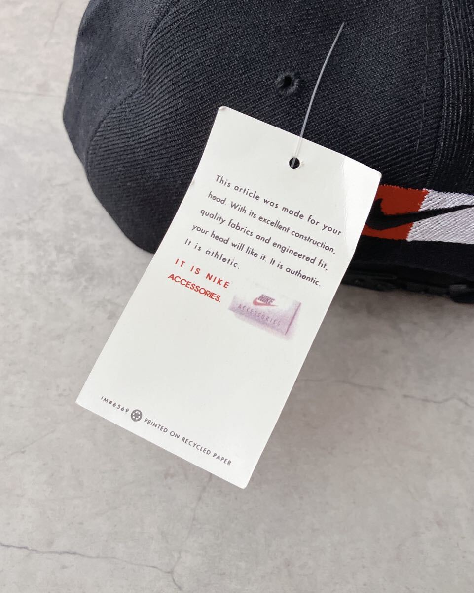＜DEADSTOCK＞ 90s NIKE オーバルロゴ 6パネルキャップ ウール混 タグ付き 未使用 古着 ヴィンテージ_画像7
