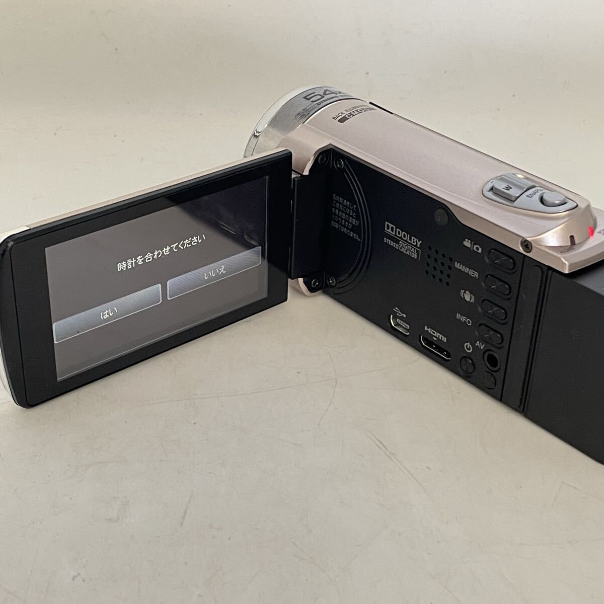 ★ JVC デジタルビデオカメラ GZ-E265-N Everio ビデオカメラ カメラ 通電確認済み 現状写真参照 箱説付き 付属品写真参照 ピンクゴールド_画像8