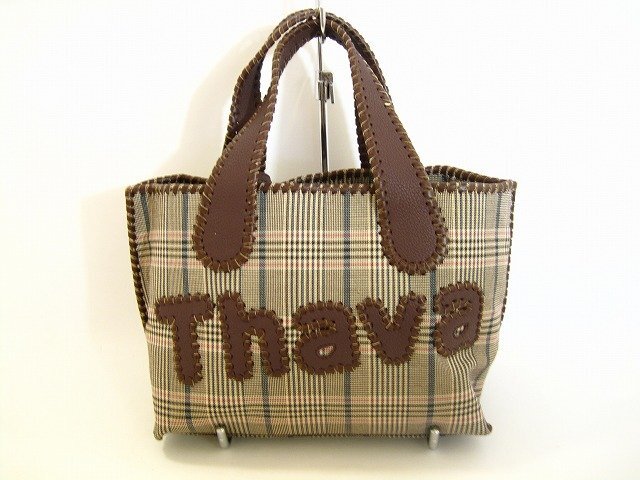 Samantha Thavasa / サマンサタバサ トートバッグ グレンチェック 2WAYバッグ レディース ブラウン_画像3