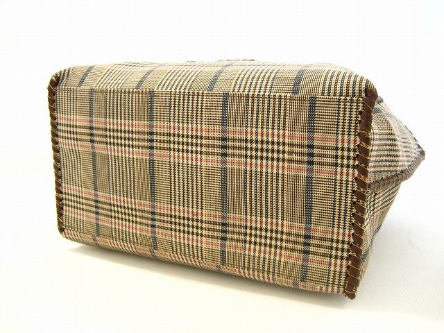 Samantha Thavasa / サマンサタバサ トートバッグ グレンチェック 2WAYバッグ レディース ブラウン_画像4