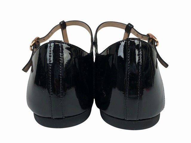 repetto / レペット フラットシューズ ストラップ エナメル スエード 定価50600 レディース サイズ : 39.5(25cm位) ブラック_画像5