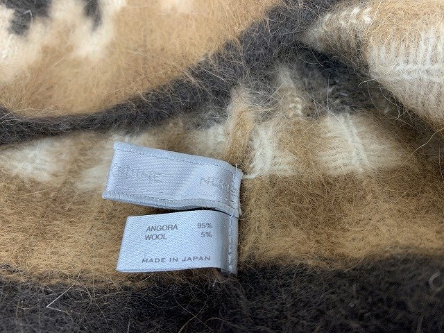 NUMBER (N)INE / ナンバーナイン アンゴラニットキャップ 02AW ジョージ期 サイズ : ONE SIZE ブラウン_画像7