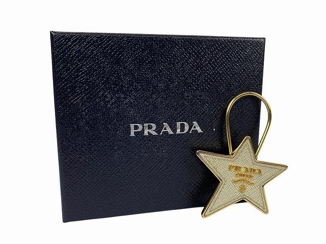 PRADA/ Prada брелок для ключа очарование Star звезда форма Gold 