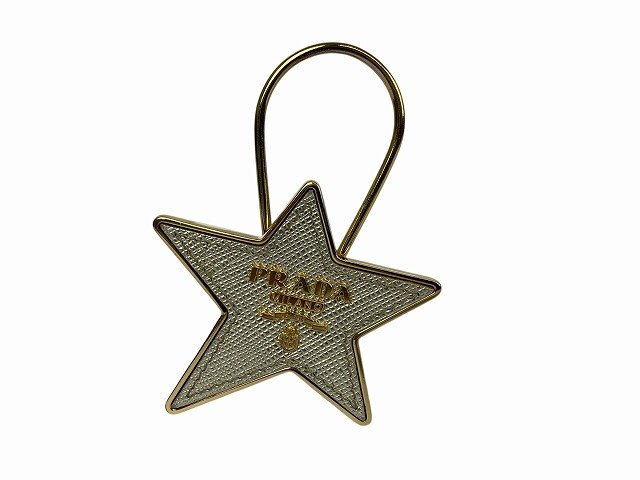 PRADA/ Prada брелок для ключа очарование Star звезда форма Gold 
