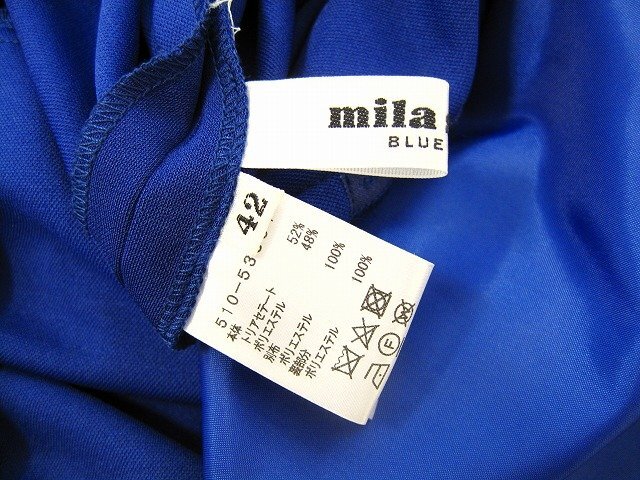 mila schon/ミラショーン ノースリーブワンピース 袖デザイン レディース サイズ : 42 ワンピース ブルー系_画像7