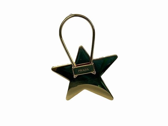 PRADA/ Prada брелок для ключа очарование Star звезда форма Gold 