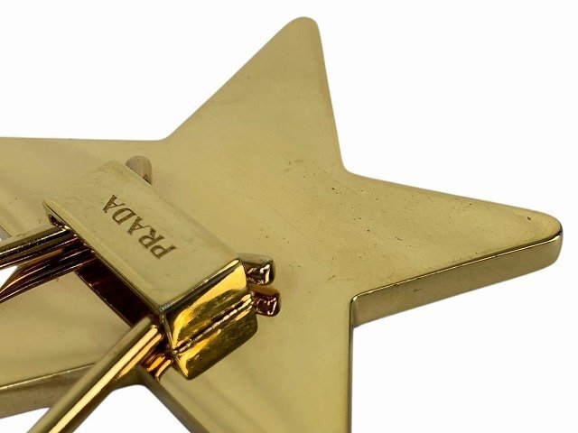 PRADA/ Prada брелок для ключа очарование Star звезда форма Gold 