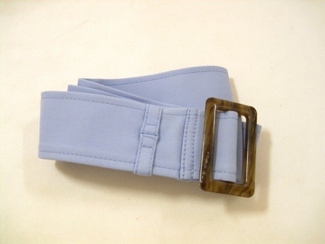 NEMIKA by Leilian/ネミカ バイ レリアン ノースリーブ ジャージ素材 ベルト付 レディース サイズ : 13 ワンピース ブルー_画像8