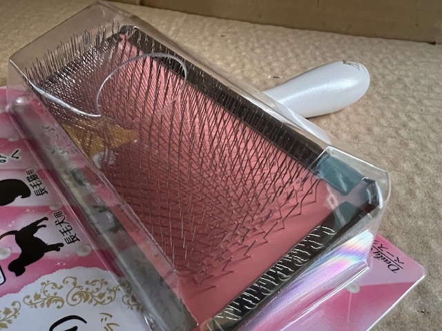 ●ペティオ プレシャンテ ソフトスリッカーブラシ Lサイズ 長毛種の犬猫用_画像2