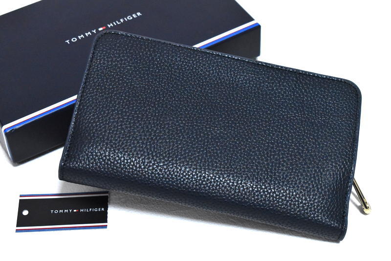 【送料無料】新品 TOMMY HILFIGER グローバルストライプラージフラップウォレット AW13631 トミーヒルフィガー_画像2