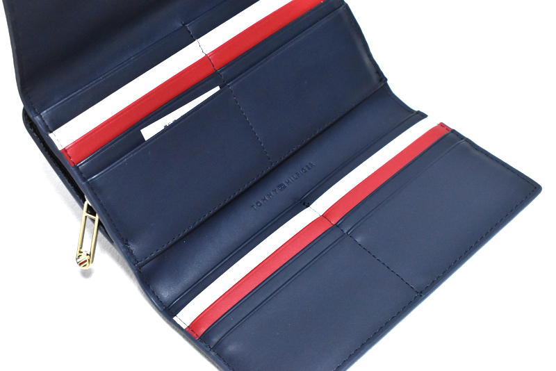 【送料無料】新品 TOMMY HILFIGER グローバルストライプラージフラップウォレット AW13631 トミーヒルフィガー_画像5