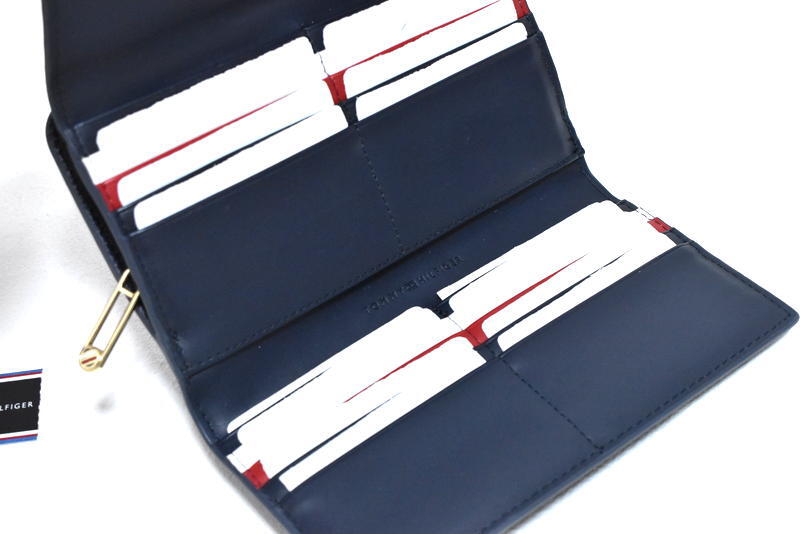 【送料無料】新品 TOMMY HILFIGER グローバルストライプラージフラップウォレット AW13631 トミーヒルフィガー_画像6