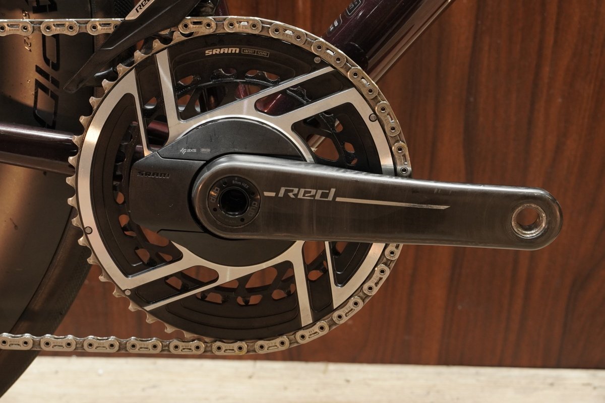 パワメ付!!■S-WORKS TARMAC SL8 エスワークス SRAM RED AXS E1 2X12S ROVAL RAPIDE CLX2 サイズ49 2024年モデル 美品_画像5