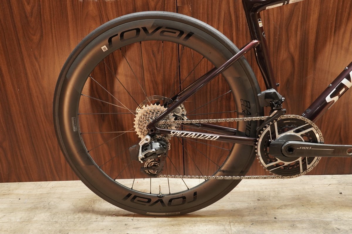 パワメ付!!■S-WORKS TARMAC SL8 エスワークス SRAM RED AXS E1 2X12S ROVAL RAPIDE CLX2 サイズ49 2024年モデル 美品_画像7