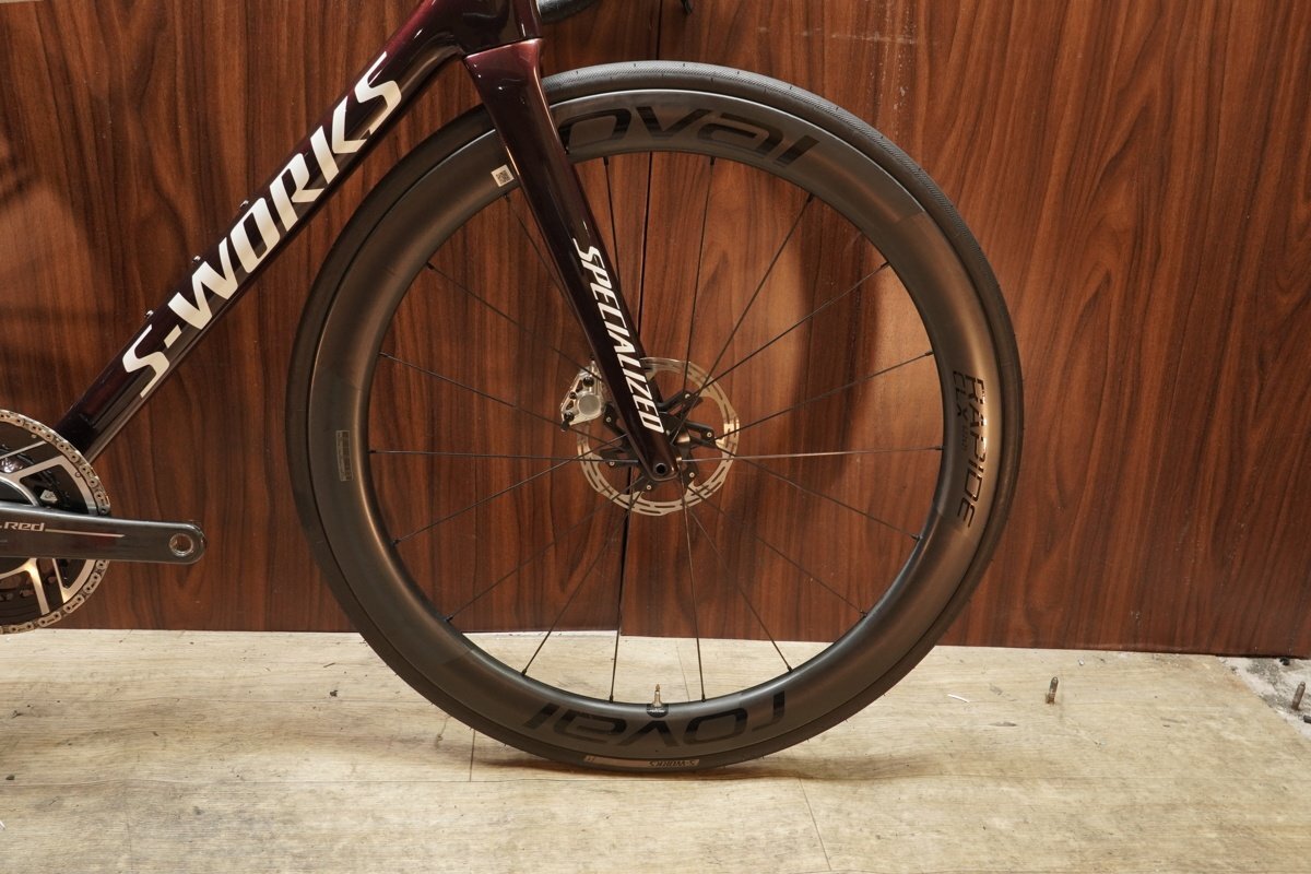 パワメ付!!■S-WORKS TARMAC SL8 エスワークス SRAM RED AXS E1 2X12S ROVAL RAPIDE CLX2 サイズ49 2024年モデル 美品_画像6