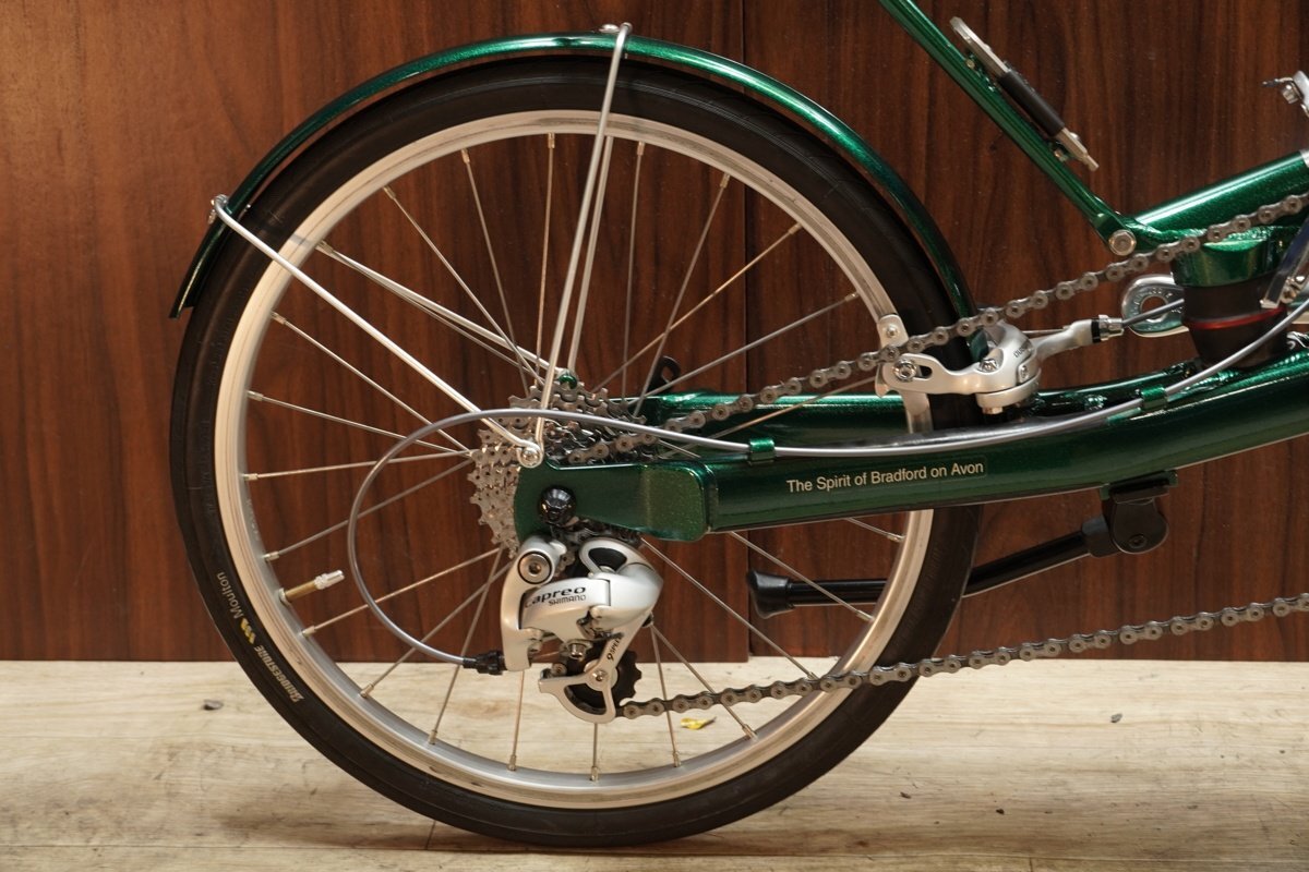 ■BRIDGESTONE MOULTON ブリジストン モールトン BSM-S18 折畳ミニベロ SHIMANO CAPREO 2X9S 2009年モデル 超美品_画像4