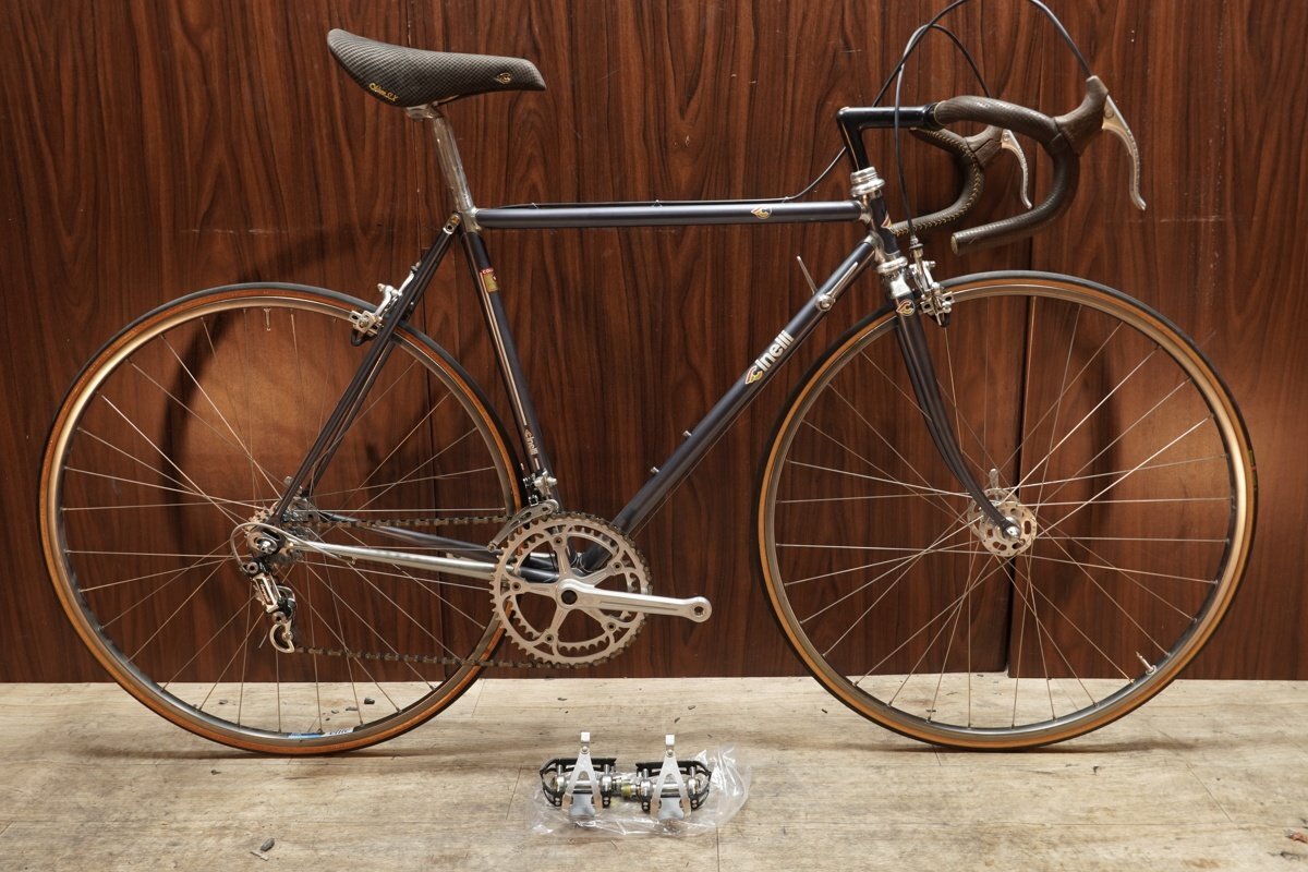 ■Cinelli SUPER CORSA チネリ CAMPAGNOLO SUPERRecord 2X6S Campagnolo Record HUB AMBROSIO RIM サイズ50 1990年代年モデル 美品_画像1