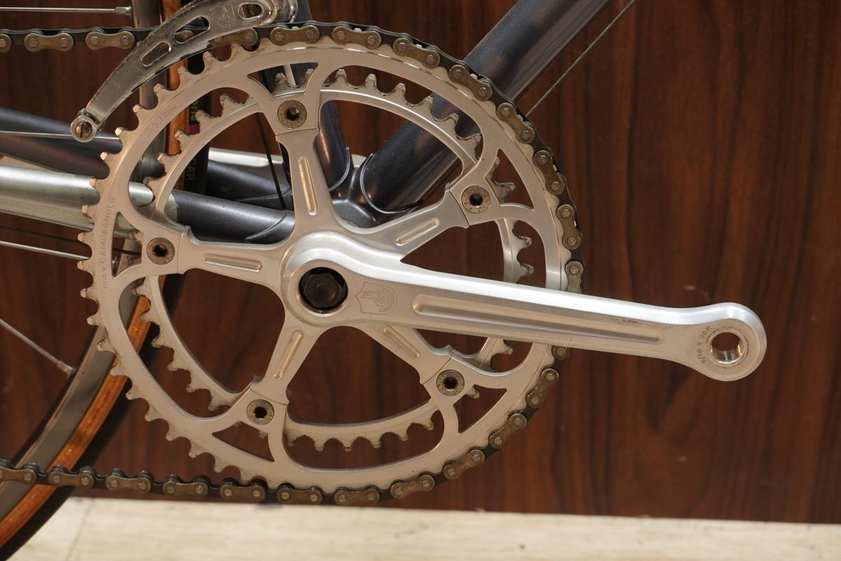 ■Cinelli SUPER CORSA チネリ CAMPAGNOLO SUPERRecord 2X6S Campagnolo Record HUB AMBROSIO RIM サイズ50 1990年代年モデル 美品_画像3