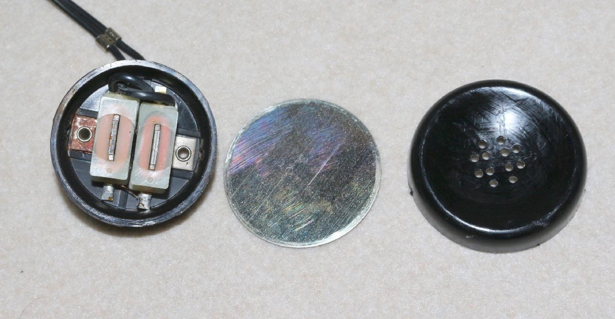 鉱石ラジオ 測定器用として アメリカ製 ビンテージ 1000Ω 片耳ヘッドホーン USED ジャンク_画像9