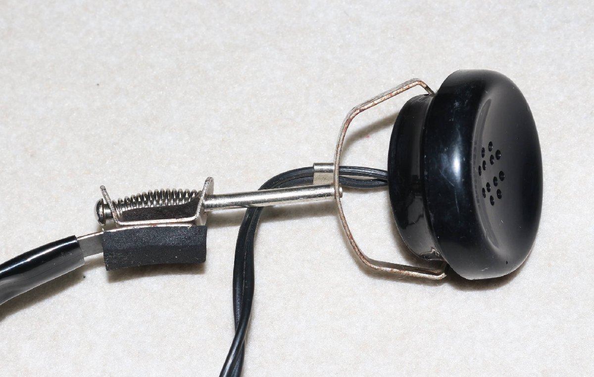 鉱石ラジオ 測定器用として アメリカ製 ビンテージ 1000Ω 片耳ヘッドホーン USED ジャンク_画像6