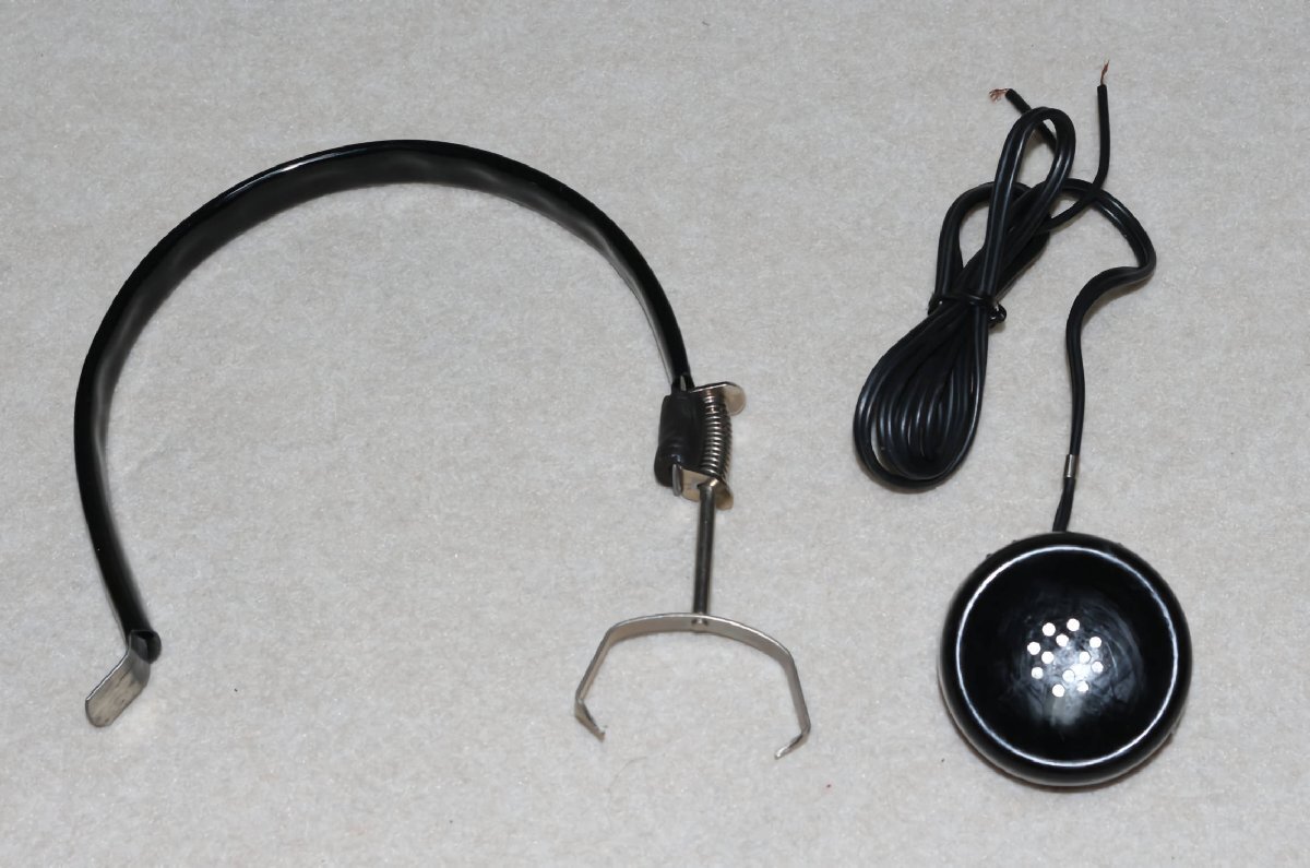 鉱石ラジオ 測定器用として アメリカ製 ビンテージ 1000Ω 片耳ヘッドホーン USED ジャンク_画像8