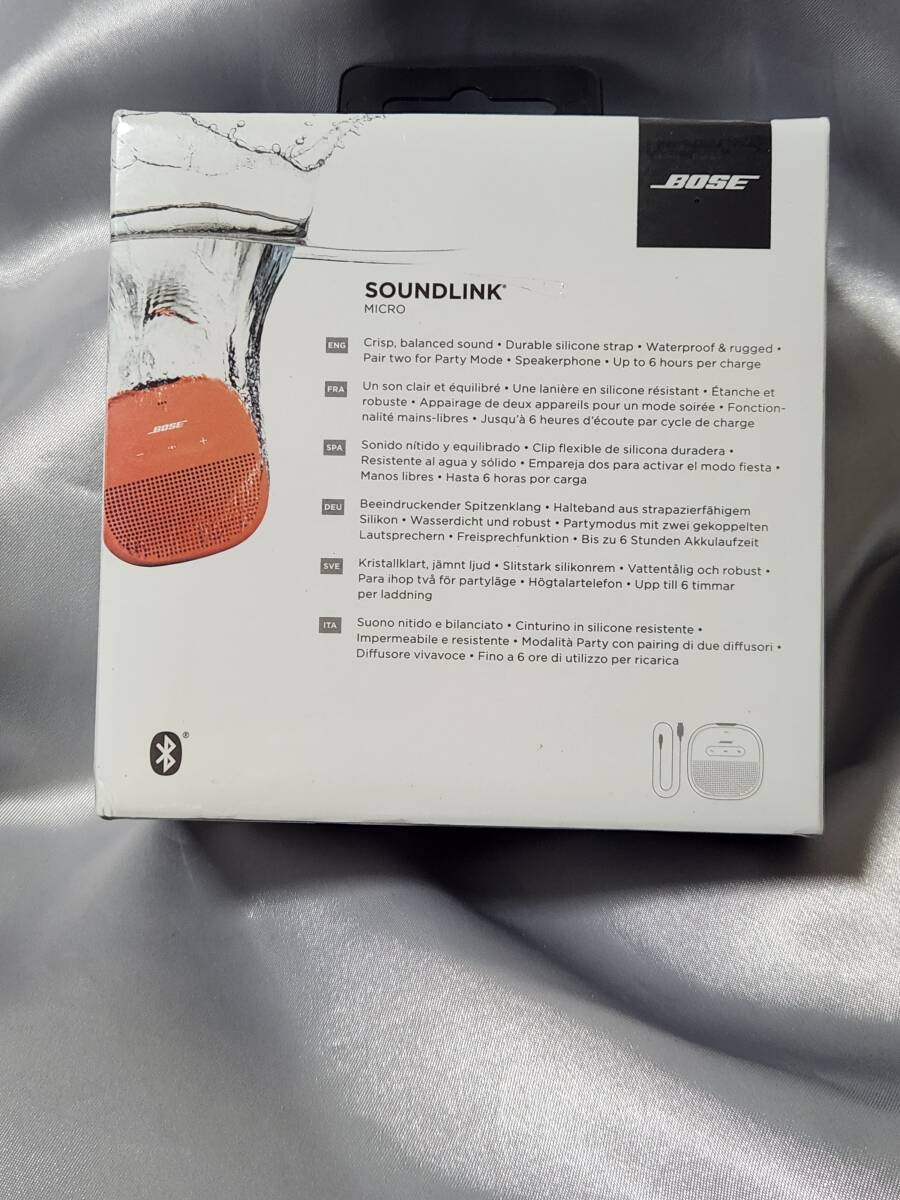 【新品・ジャンク】BOSE SOUNDLINK MICRO オレンジ Bluetoothスピーカー ボーズ サウンドリンク_画像2