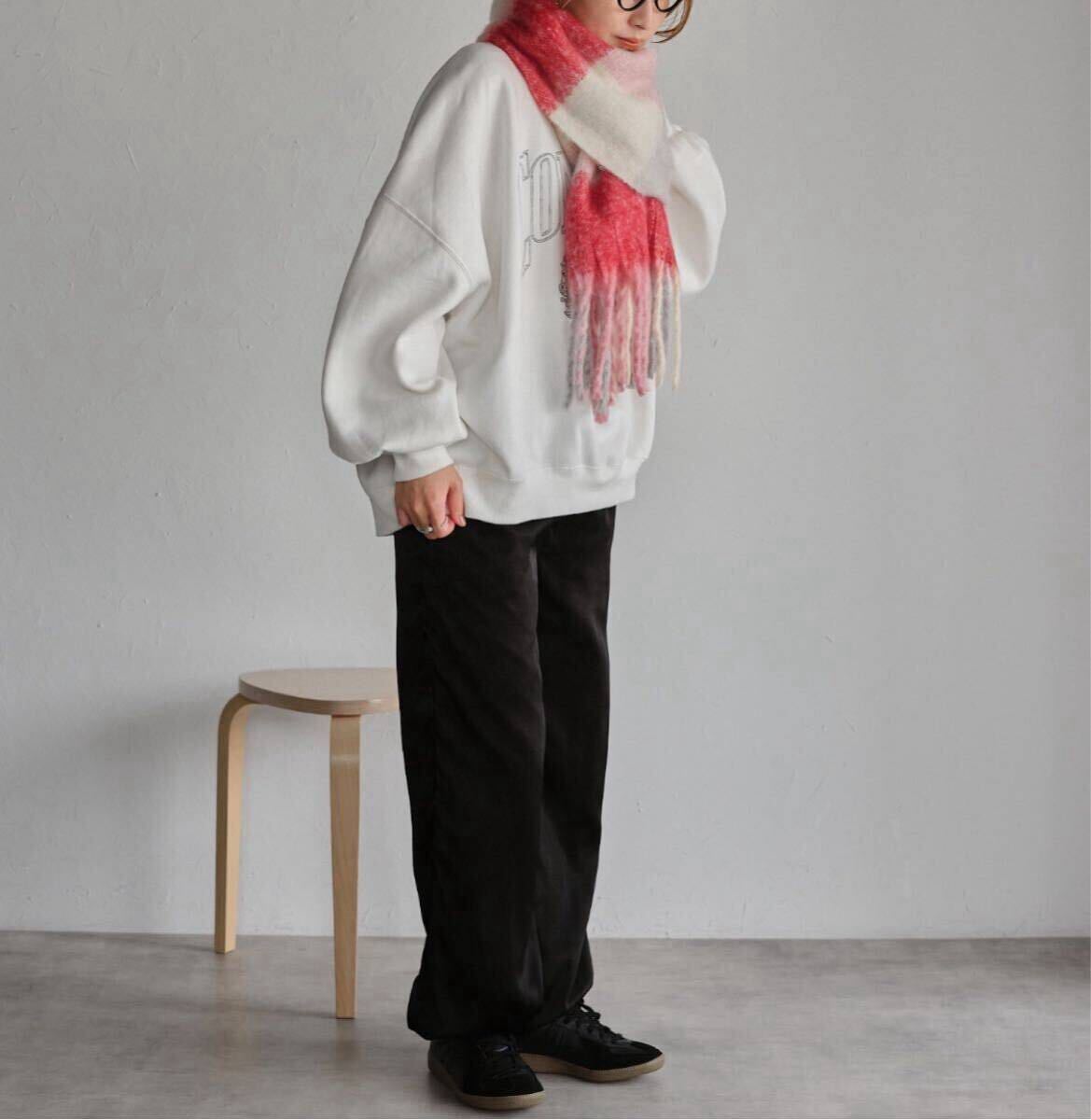 【送料無料】マフラー ボリュームマフラー ボンジュールサガン Bonjour Sagan, レディースマフラー ピンク系カラー_画像5