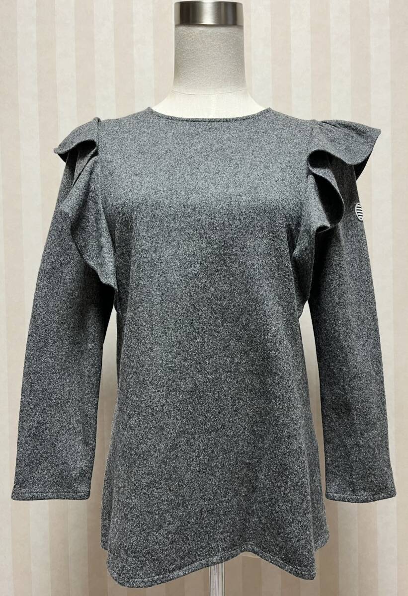 BORDERS at BALCONY ボーダーズアットバルコニー ラッフルスリーブブラウス トップス ニット ブラウス カットソー_画像3