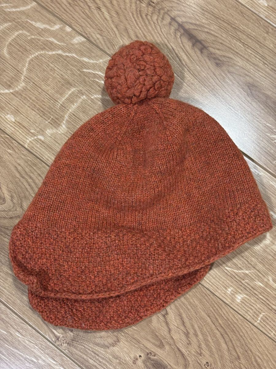 中古☆kapital キャピタル ニット帽 帽子 ポンポン_画像2