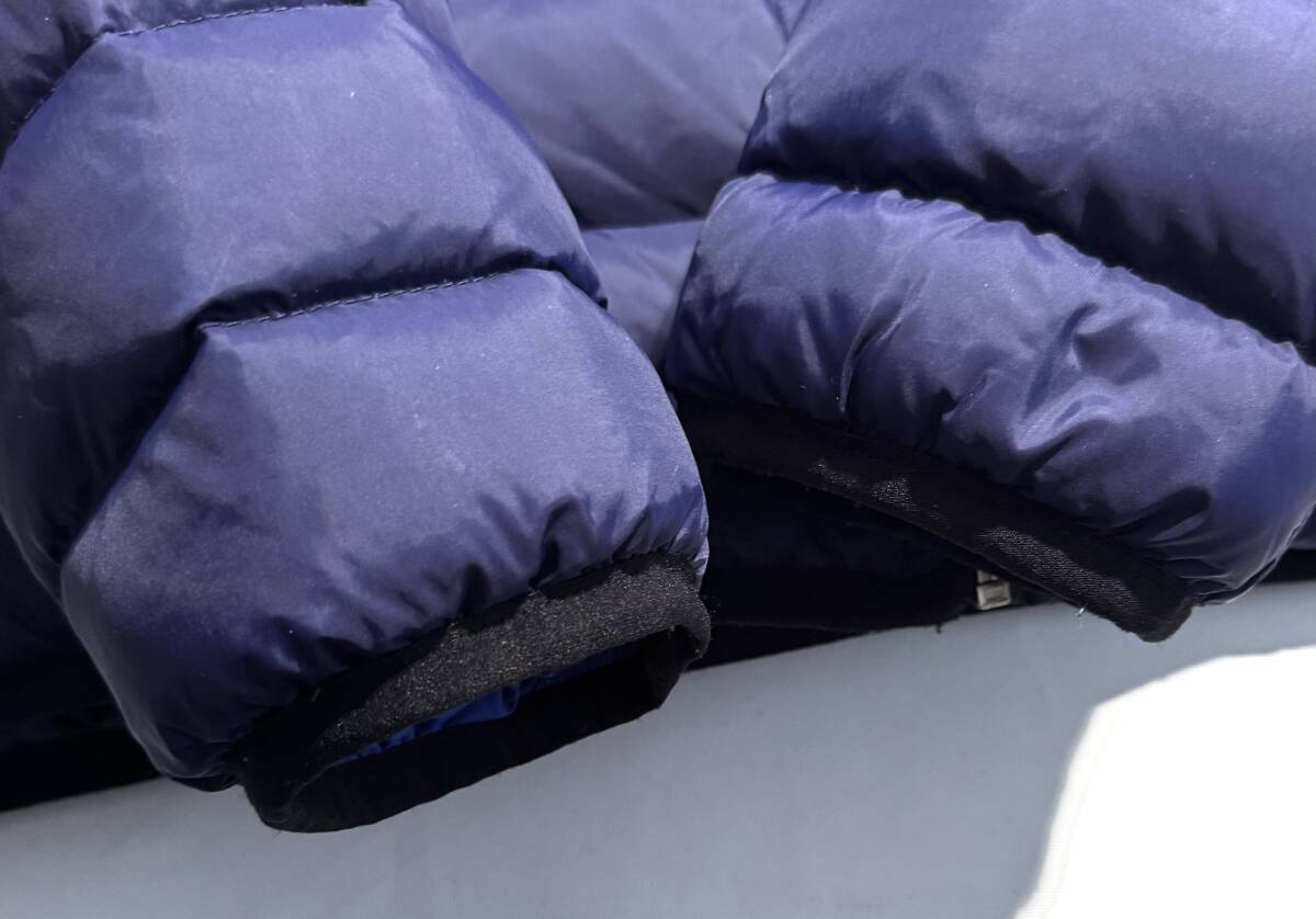 名作【定価5万】DIESEL ディーゼル ライダース ダウンジャケット L メンズ 【軽量 保温性抜群】ネイビー 美シルエット ロゴ 国内正規_画像6