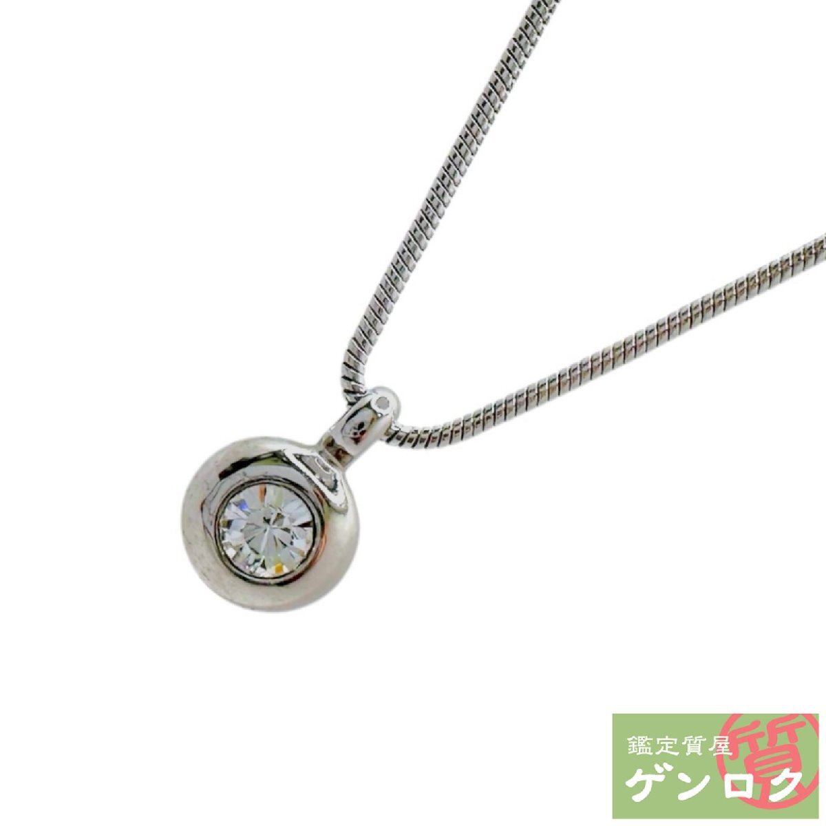 【中古】スワロフスキー ネックレス シルバー色 SWAROVSKI【質屋】【代引き手数料無料】_画像1