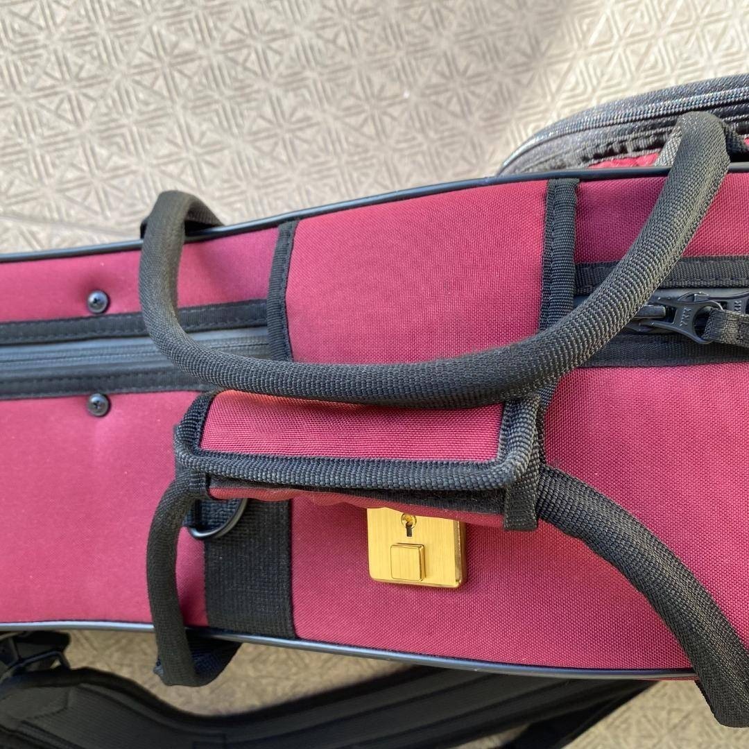 【美品】 Super Light クラシックギター用 セミハード 軽量ケース 赤_画像10