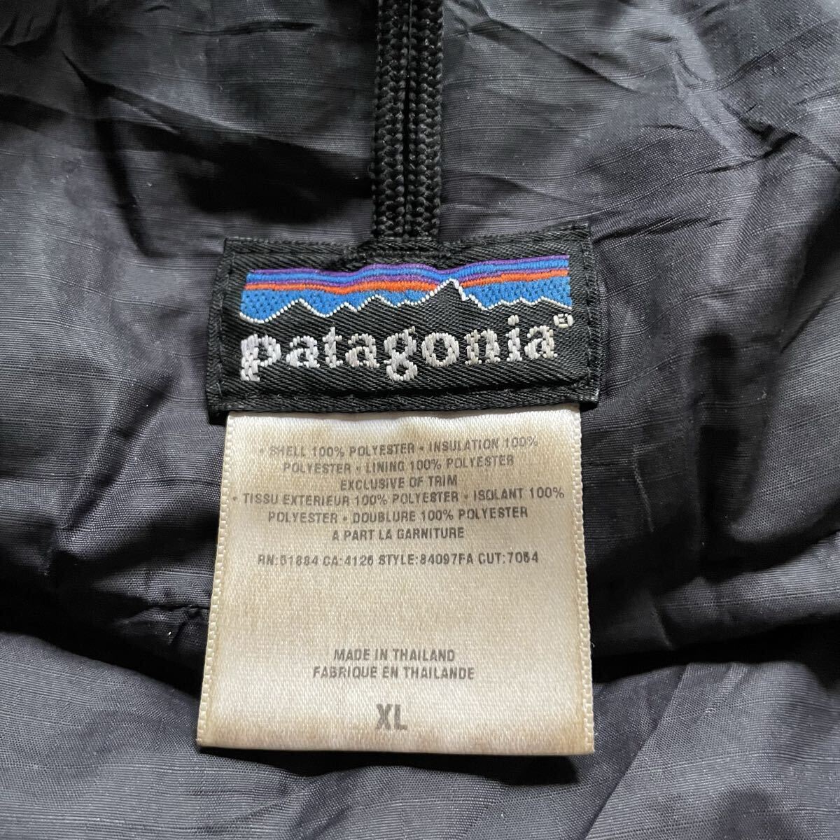 2003 год производства Patagonia Das Parka черный XL 84097FA