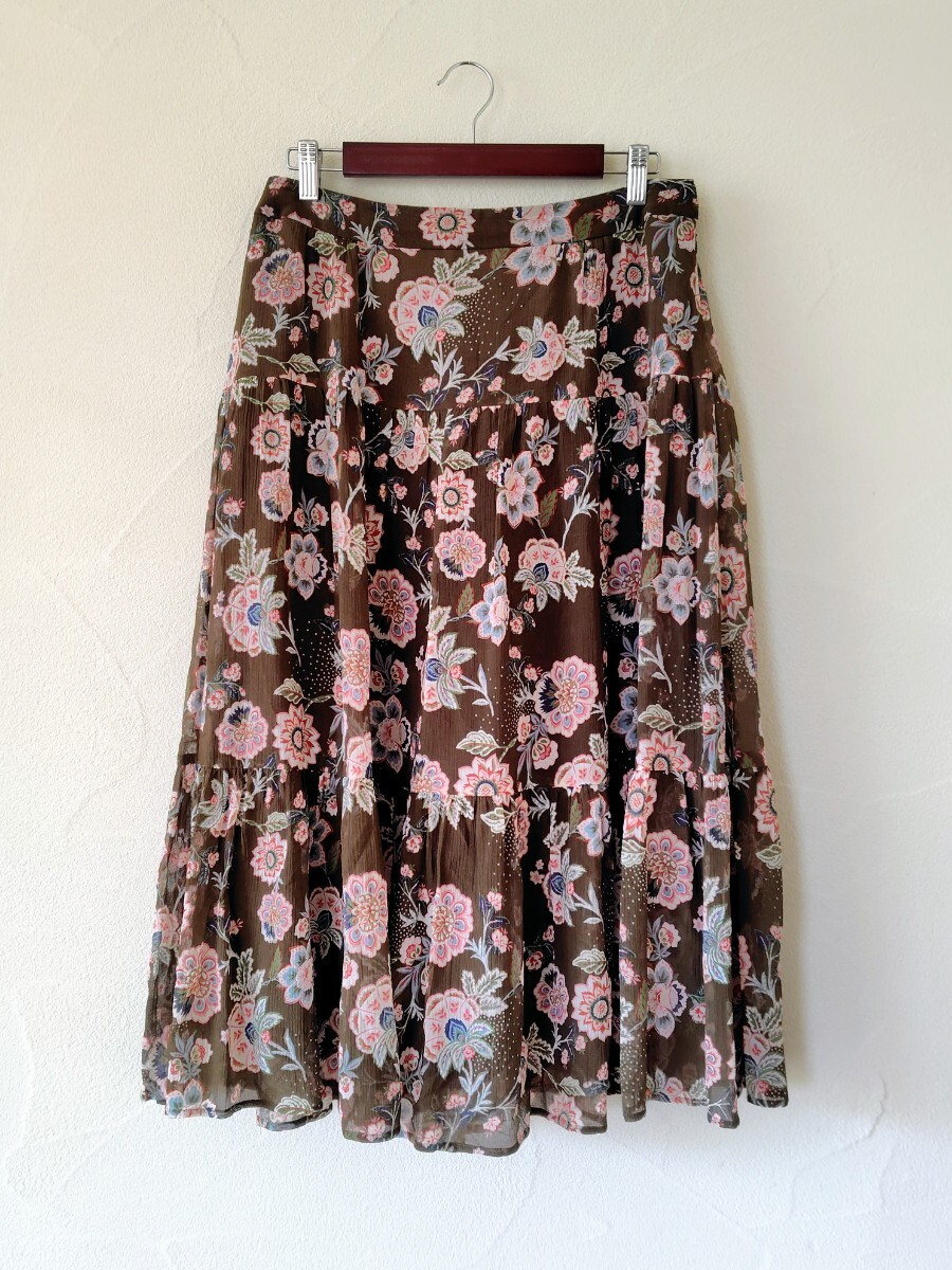 SCAPA　スキャパ　花柄　スカート_画像1