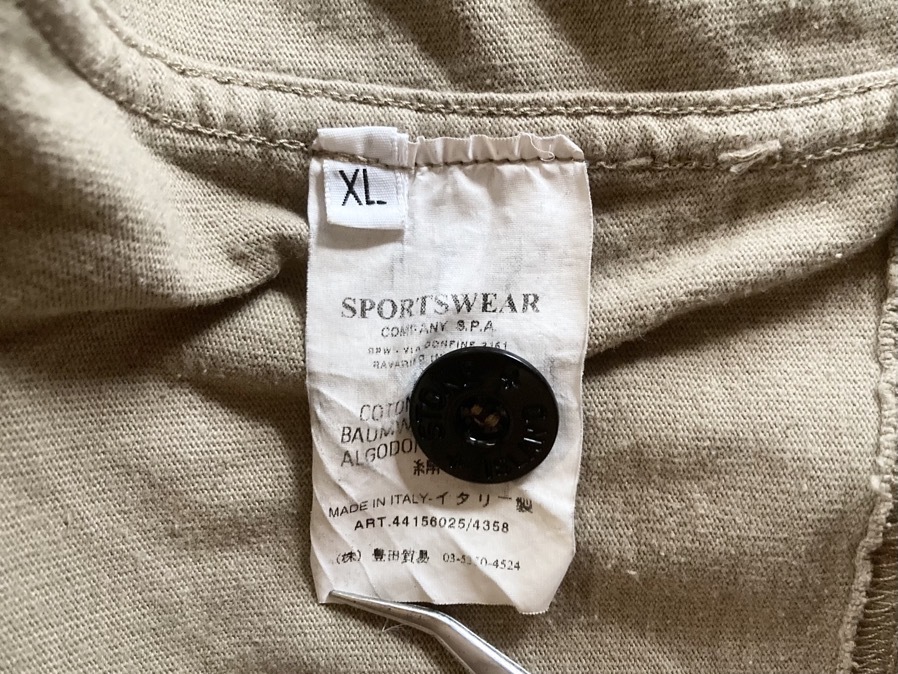 ★STONE ISLAND★ストーンアイランド プルオーバー パーカー サイズXL/ベージュ/綿100%/イタリア製/AK25I019_画像9